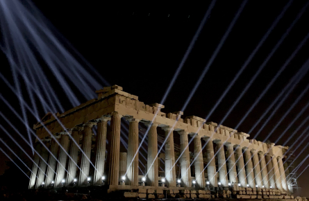 Acropolis Lighting Infrastructure Project,Onassis Foundation
